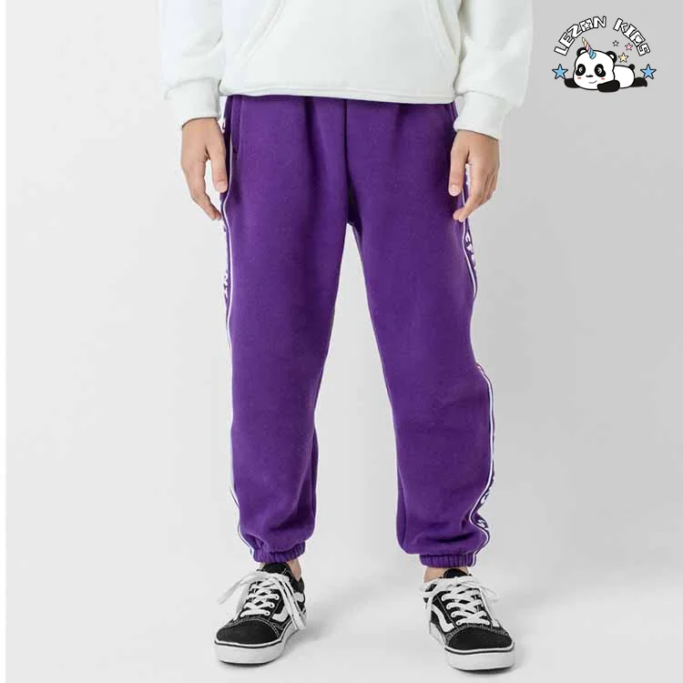 LEZONKIDS - Cheap Casual Pants for Kids Pants Custom logo Printed 100 Cotton Sweatpants